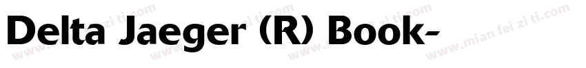 Delta Jaeger (R) Book字体转换